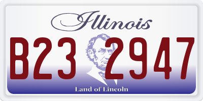 IL license plate B232947