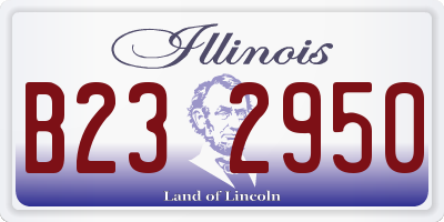 IL license plate B232950