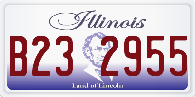 IL license plate B232955
