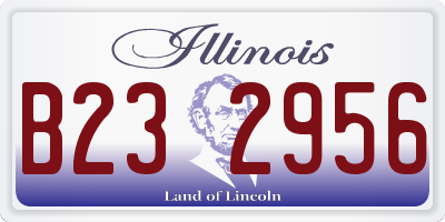 IL license plate B232956