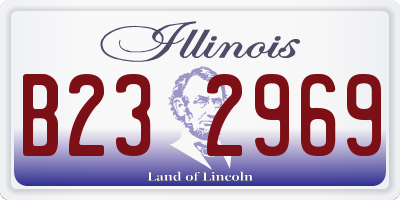 IL license plate B232969