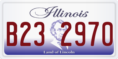 IL license plate B232970