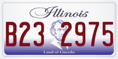 IL license plate B232975