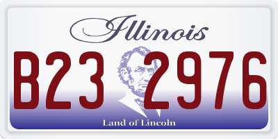 IL license plate B232976
