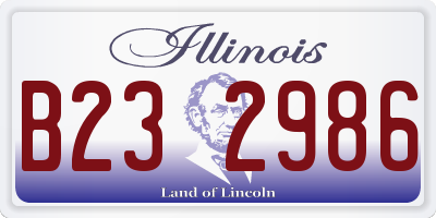 IL license plate B232986