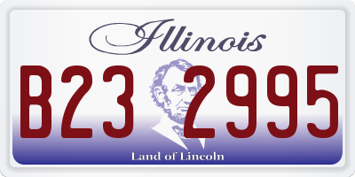 IL license plate B232995