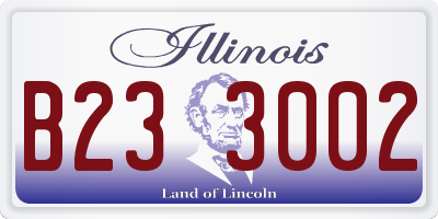 IL license plate B233002