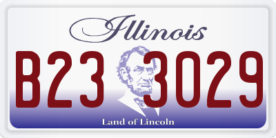 IL license plate B233029