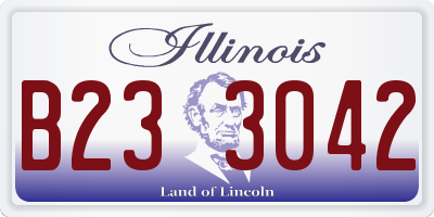 IL license plate B233042