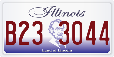 IL license plate B233044