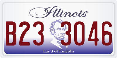 IL license plate B233046