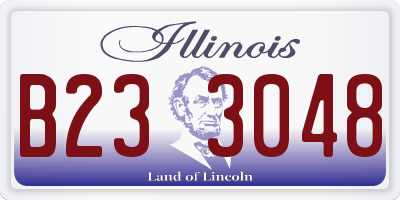 IL license plate B233048