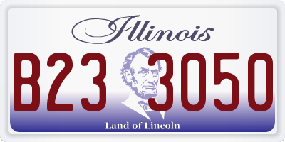 IL license plate B233050