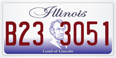 IL license plate B233051