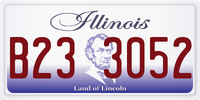 IL license plate B233052