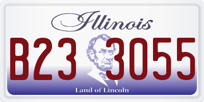 IL license plate B233055
