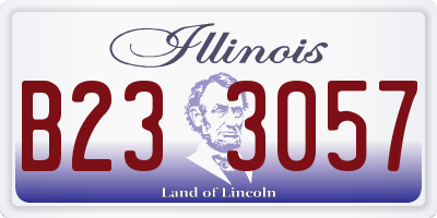 IL license plate B233057
