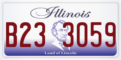 IL license plate B233059