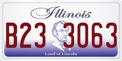IL license plate B233063