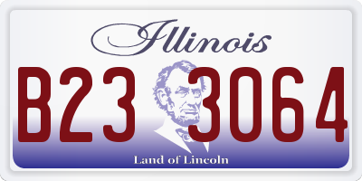 IL license plate B233064
