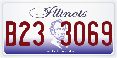 IL license plate B233069