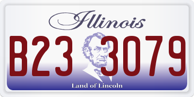 IL license plate B233079