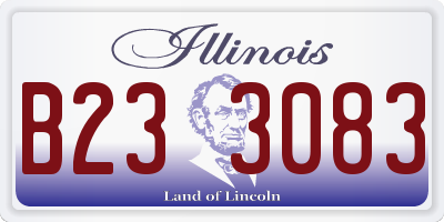 IL license plate B233083
