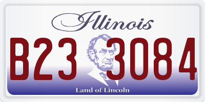 IL license plate B233084