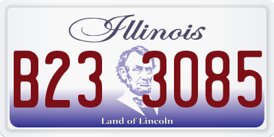 IL license plate B233085