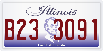 IL license plate B233091