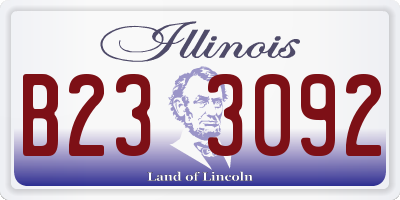 IL license plate B233092