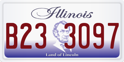 IL license plate B233097