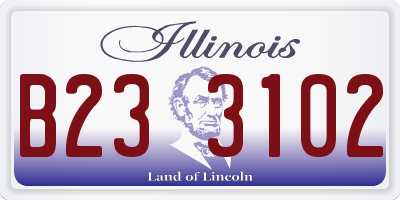 IL license plate B233102