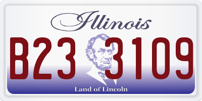 IL license plate B233109