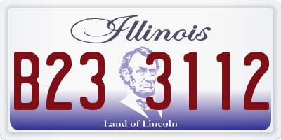 IL license plate B233112