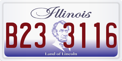 IL license plate B233116