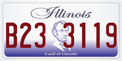 IL license plate B233119