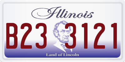 IL license plate B233121
