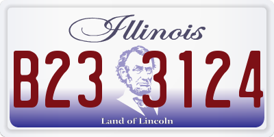 IL license plate B233124
