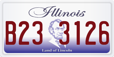 IL license plate B233126