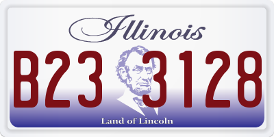 IL license plate B233128