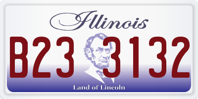 IL license plate B233132