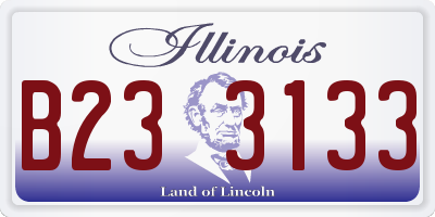 IL license plate B233133