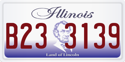 IL license plate B233139
