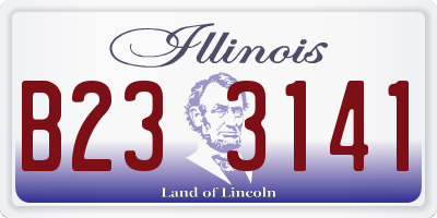 IL license plate B233141