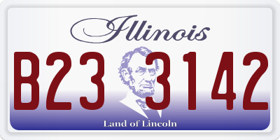 IL license plate B233142