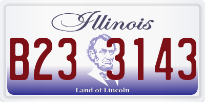 IL license plate B233143