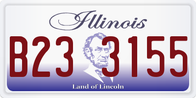 IL license plate B233155