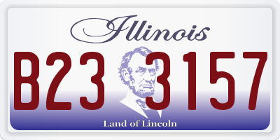 IL license plate B233157
