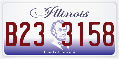 IL license plate B233158